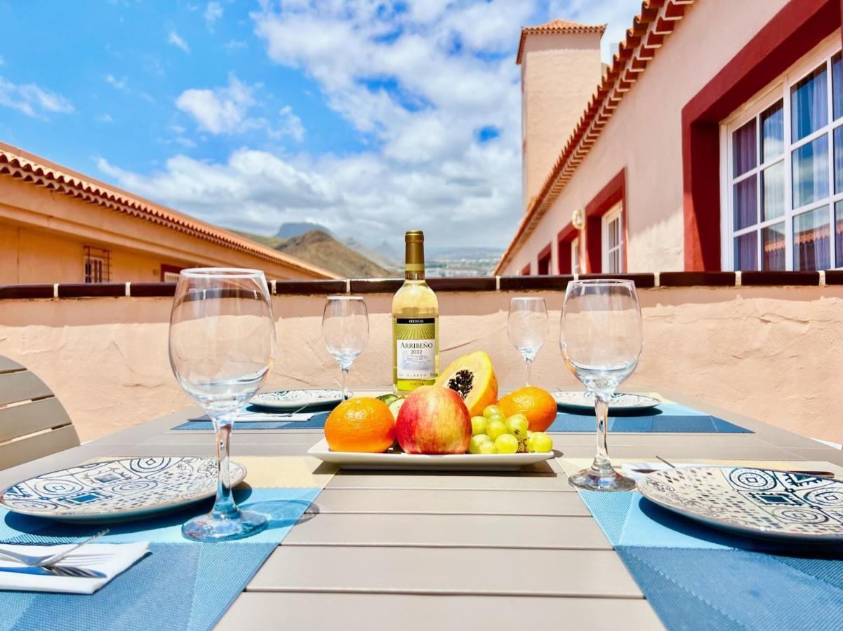 !!! Relaxing View, The Heights Apartment With Terrace And Heated Pools, Los Cristianos 洛斯克里斯蒂亚诺斯 外观 照片